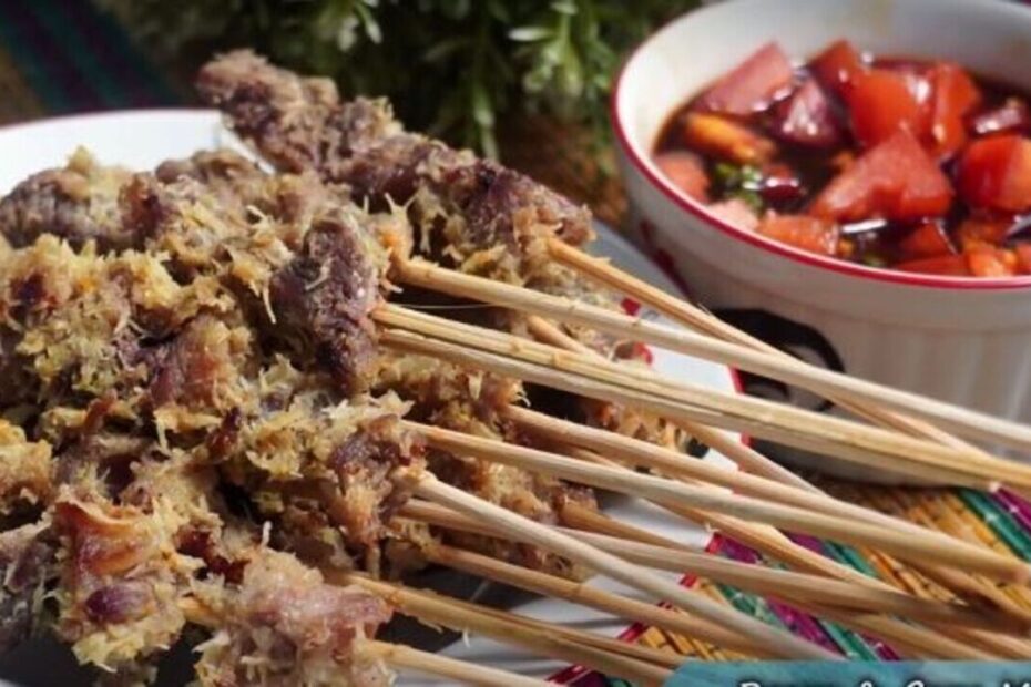 Gurih Dan Lembut Begini Resep Sate Daging Bumbu Kelapa Topwisata